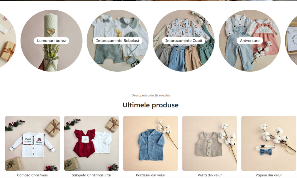 Magazin online – produse pentru copii